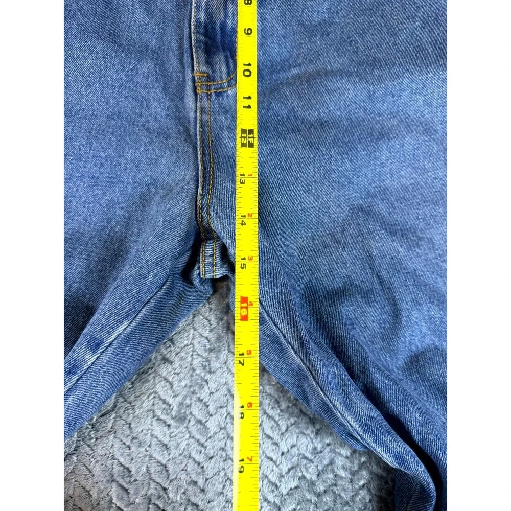 Bulls Head Jeans Mens 42 Blue Denim Cotton Relaxed Fit Casual Straight Leg
